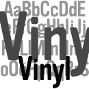 Vinyl Schriftfamilie