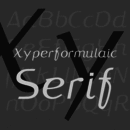 Xyperformulaic Serif font family