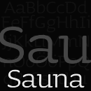 Sauna™ Schriftfamilie