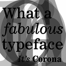 Corona® LT font family
