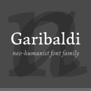 Garibaldi famille de polices