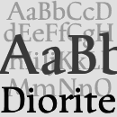 Diorite font family