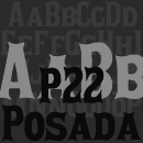 P22 Posada font family