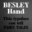 Besley Hand font family