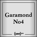 Garamond No. 4 Familia tipográfica
