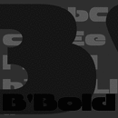 B'Bold font family