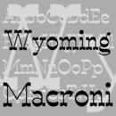 Wyoming Macroni famille de polices