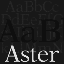 Aster font family