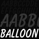 Balloon font family