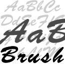 Brush font family