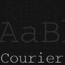 Courier font family