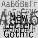 New Letter Gothic font family