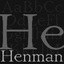Henman font family