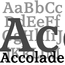 Accolade Familia tipográfica