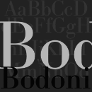 Bodoni font family