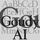 Goudy AI font family