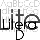Litera D font family