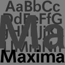 Maxima font family
