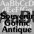 Souvenir Gothic Antique Familia tipográfica