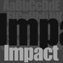 Impact font family