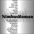 Nimbus Roman font family