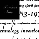 Bernhard Script font family