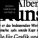 Leipziger Antiqua Schriftfamilie