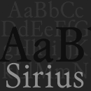 Sirius Schriftfamilie