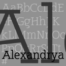 Alexandrya Familia tipográfica