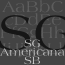 SG Americana SB® famille de polices