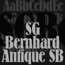 SG Bernhard Antique™ SB Schriftfamilie