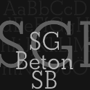 SG Beton™ SB Schriftfamilie