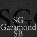 SG Garamond SB font family