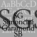SG Simoncini Garamond® SB font family