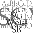 SG Weiss® SB Schriftfamilie