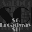 SG Broadway SH™ font family