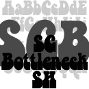 SG Bottleneck SH font family