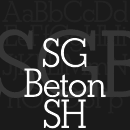 SG Beton™ SH Schriftfamilie