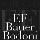 EF Bauer Bodoni® font family