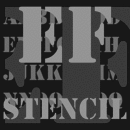 EF Stencil font family