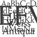 EF Weiss® Antiqua Schriftfamilie