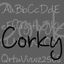 Corky font family