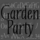 Garden Party font family