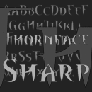 Thornface Sharp font family