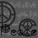 Peace font family