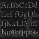 Letterpress Text font family