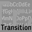 Transition font family