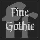 Fine Gothic font family
