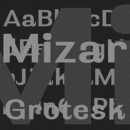 Mizar Grotesk font family