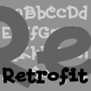 Retrofit font family